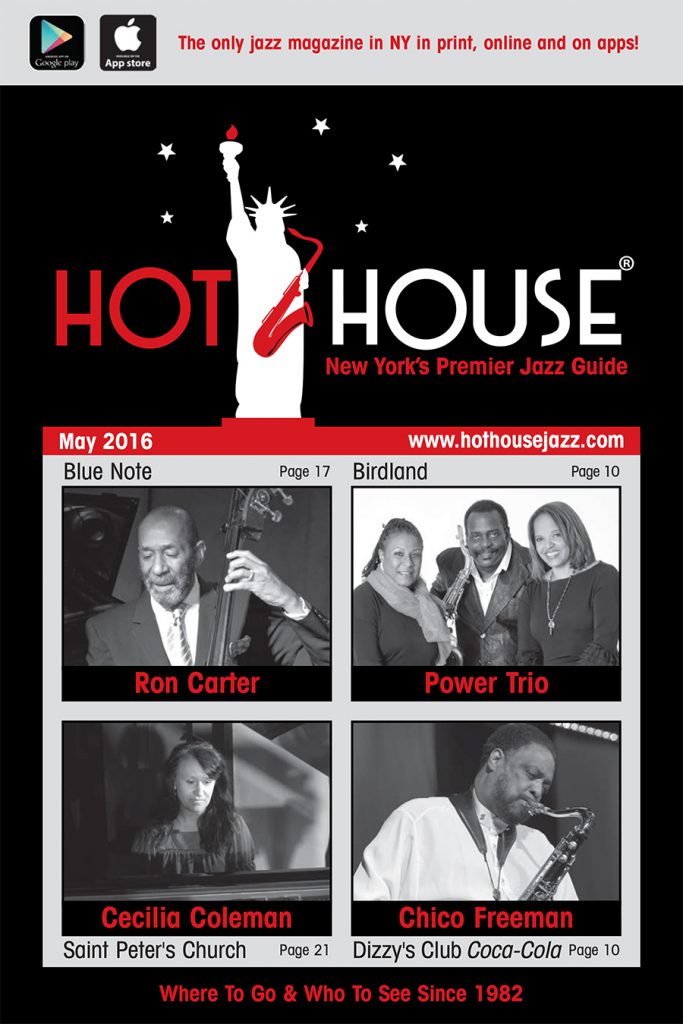 Hot House Jazz May 2016 Cover 